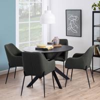 Bendt Ronde Eettafel Evald 105cm - Zwart