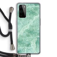 Groen marmer: OnePlus 9 Pro Transparant Hoesje met koord