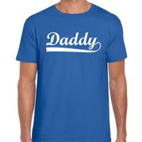Daddy t-shirt blauw voor heren - vaderdag cadeau shirt papa - thumbnail