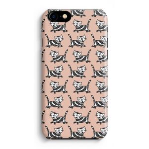 Zwarte poes: Volledig Geprint iPhone 7 Plus Hoesje