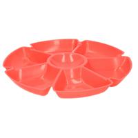 Excellent Houseware Hapjes/chips serveerschaal oranje 29 cm - thumbnail