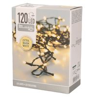 Kerstverlichting extra warm wit buiten 120 lampjes 900 cm - Kerstverlichting kerstboom - thumbnail