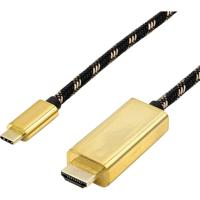 ROLINE GOLD USB type C - HDMI adapterkabel, M/M, 1 m