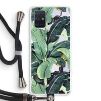 Bananenbladeren: Samsung Galaxy A71 Transparant Hoesje met koord Bananenbladeren: Samsung Galaxy A71 Transparant Hoesje met koord