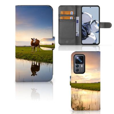 Xiaomi 12T | 12T Pro | Telefoonhoesje | Met pasjeshouder | Koe