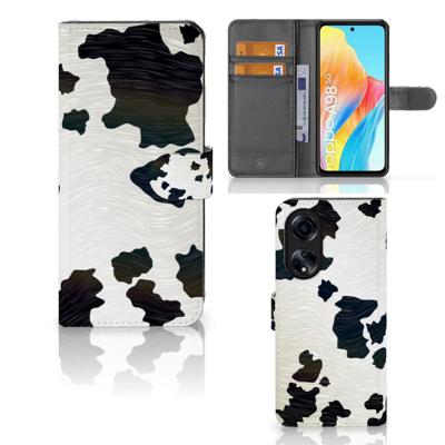 OPPO A98 5G | Telefoonhoesje | Met pasjeshouder | Koeienvlekken