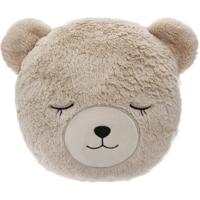 Atmosphera Dieren sierkussen kinderkamer - beer - beige -27 cm
