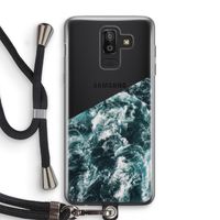Zee golf: Samsung Galaxy J8 (2018) Transparant Hoesje met koord