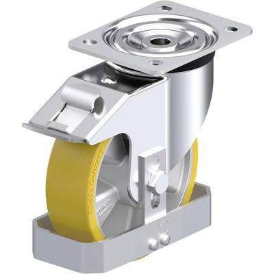 Blickle L-ALTH 160K-FI-FS Plaatstalen zwenkwiel Wieldiameter: 160 mm Draagvermogen (max.): 400 kg 1 stuk(s)