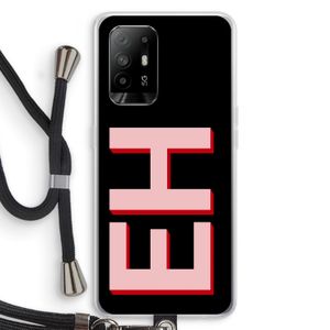 Monogram: Oppo A94 5G Transparant Hoesje met koord