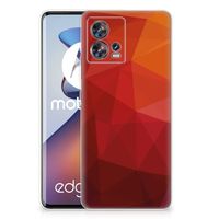 TPU Hoesje voor Motorola Edge 30 Fusion Polygon Red - thumbnail