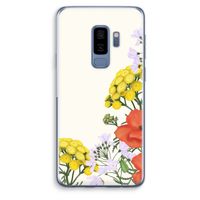 Wilde bloemen: Samsung Galaxy S9 Plus Transparant Hoesje