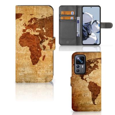 Xiaomi 12T | 12T Pro | Flip Cover | Wereldkaart