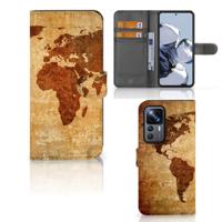 Xiaomi 12T | 12T Pro | Flip Cover | Wereldkaart Xiaomi 12T | 12T Pro | Flip Cover | Wereldkaart