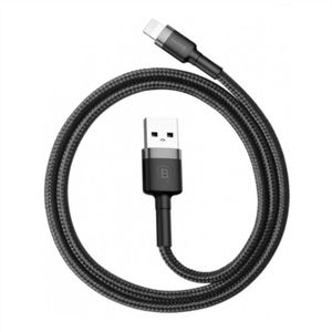 Baseus Cafule USB 2.0 / Lightning Kabel - 2m - Zwart / Grijs