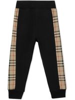 Burberry Kids pantalon de jogging à motif Vintage Check - Noir - thumbnail