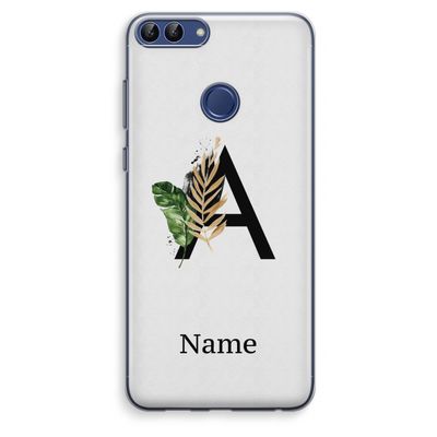 Charcoal Flora: Huawei P Smart (2018) Transparant Hoesje