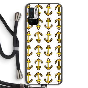 Musketon Anchor: Xiaomi Redmi Note 10 5G Transparant Hoesje met koord