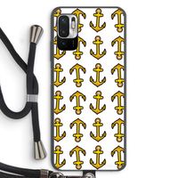 Musketon Anchor: Xiaomi Redmi Note 10 5G Transparant Hoesje met koord