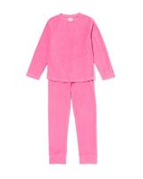 HEMA Kinderpyjama Badstof Roze (roze)