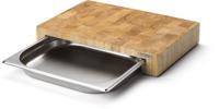 Continenta Snijplank met RVS Lade - Hout - 39 cm x 27 cm Continenta Snijplank met RVS Lade - Hout - 39 cm x 27 cm