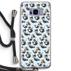 Zeemeermin: Samsung Galaxy S8 Transparant Hoesje met koord