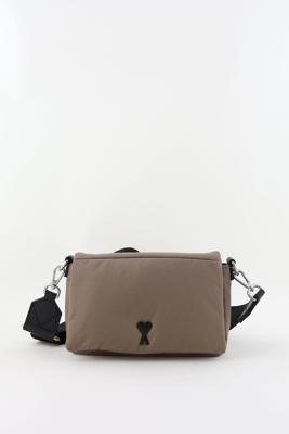 Ami Paris crossbody ADC Lunch Box ULL187.AW0021 dark taupe
