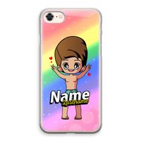 Chibi Maker man: iPhone 8 Transparant Hoesje