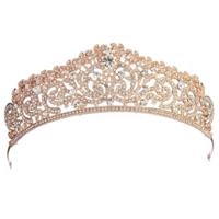 Vrouwen Bridal Wedding Jewelry Tiaras kroon goud Crystal Strass accessoires hoofdband Tiaras kronen