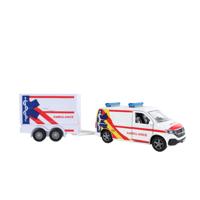 Kids Globe Traffic VW Transporter ambulance met aanhangwagen