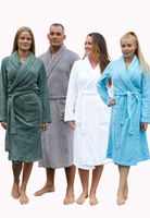 Badjas fleece unisex - 5 kleuren-marineblauw-l/xl