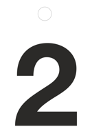 Metafranc Plakcijfer 35Mm Zwart 2 - WU0511680