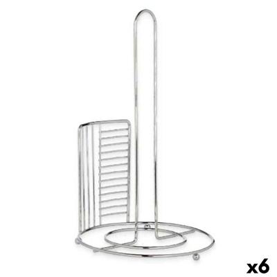 Houder voor keukenpapier Kinvara W7728-3-CHROME W7728-3-CHROME Zilverkleurig Zilver Metaal 18,5 x 31,5 x 18,5 cm 18,5 x 32,4 x 1