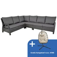 Lounge Hoekbank set Prato Forte Buiten Tuin Lesli Living