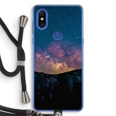 Travel to space: Xiaomi Mi Mix 3 Transparant Hoesje met koord