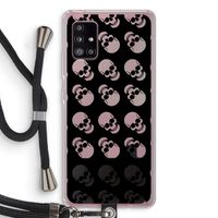 Musketon Skulls: Samsung Galaxy A51 5G Transparant Hoesje met koord