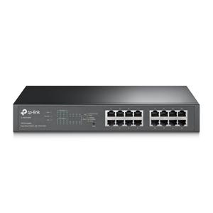 TP-Link TL-SG1016PE Managed L2 Gigabit Ethernet (10/100/1000) Power over Ethernet (PoE) 1U Zwart