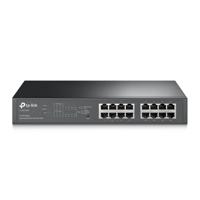 TP-LINK TL-SG1016PE Managed Gigabit Ethernet (10/100/1000) Power over Ethernet (PoE) Zwart - thumbnail