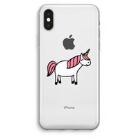 Eenhoorn: iPhone XS Max Transparant Hoesje Eenhoorn: iPhone XS Max Transparant Hoesje