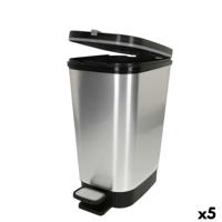 Vuilnisemmer Curver Grijs Plastic 6 L (5 Stuks)