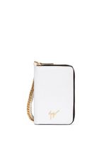 Giuseppe Zanotti pochette Aymeric à bride en chaîne - Blanc