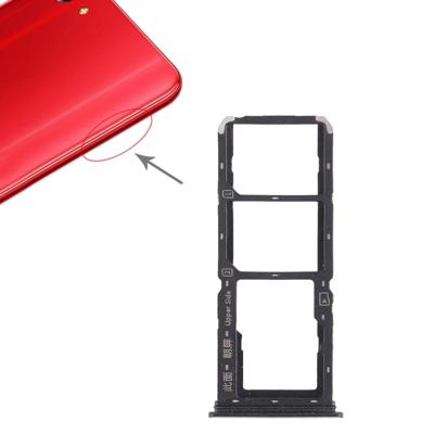 2 x SIM kaarthouder + Micro SD Card lade voor Vivo Y83(Black)