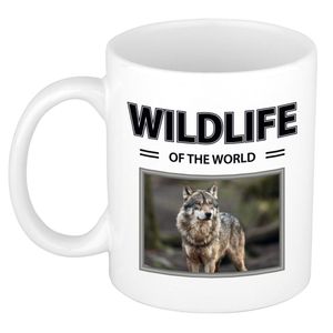 Foto mok Wolf mok / beker - wildlife of the world cadeau Wolven liefhebber