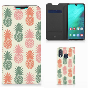 Samsung Galaxy A40 Flip Style Cover Ananas