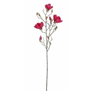 Mica Decorations Kunstbloem Magnolia tak - 88 cm - dieproze - Kunst zijdebloemen   -