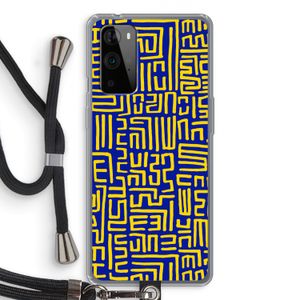 Majorelle Blue Print: OnePlus 9 Pro Transparant Hoesje met koord
