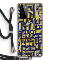 Majorelle Blue Print: OnePlus 9 Pro Transparant Hoesje met koord