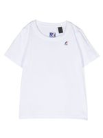 K Way Kids t-shirt en coton à patch logo - Blanc