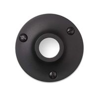 De Oude Deurklink Rozet - Rond mat zwart