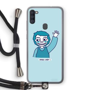 Zwaai: Samsung Galaxy A11 Transparant Hoesje met koord